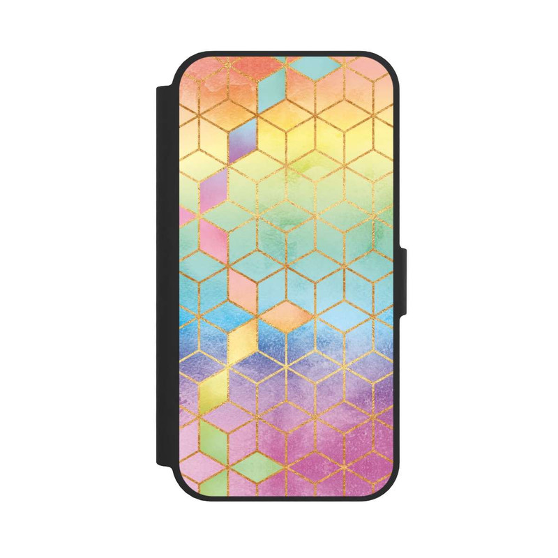 iPhone 16e NIVOflip Regenbogenwürfel