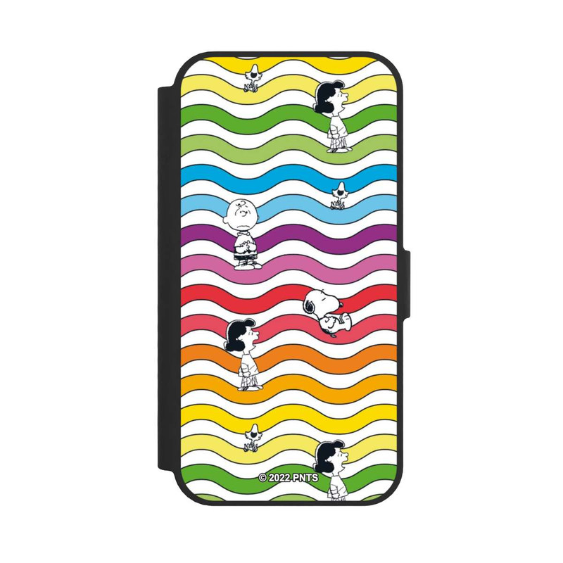 iPhone 16e NIVOflip Snoopy Pattern Arc-en-ciel