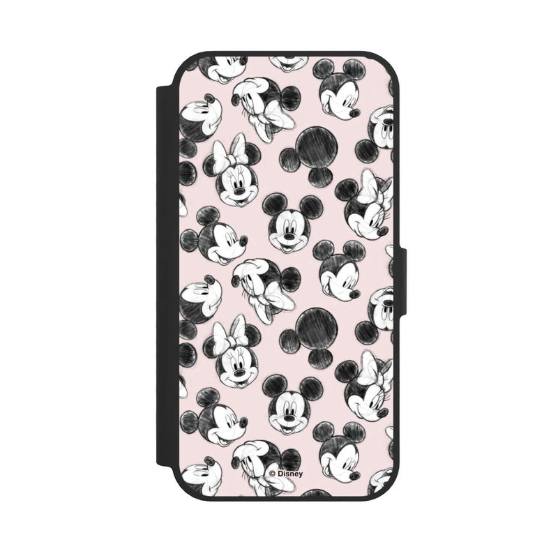 iPhone 16e NIVOflip Minnie & Mickey Many Faces Pink