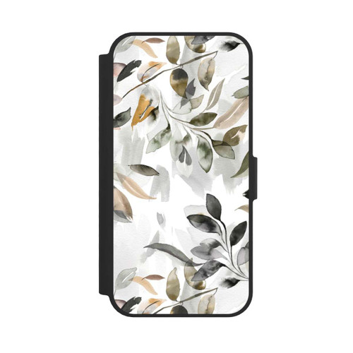 Apple iPhone 16e NIVOflip Watercolor Neutral Leaves