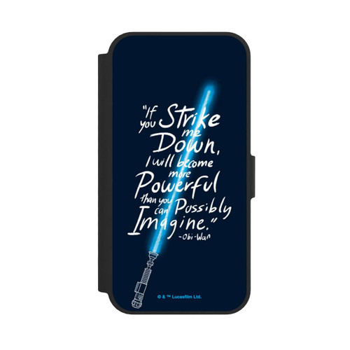 Apple iPhone 16e NIVOflip Citation d'Obi Wan