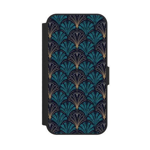 Apple iPhone 16e NIVOflip Éventails Art Déco Or