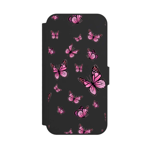 Apple iPhone 16e NIVOflip Schmetterlinge pink