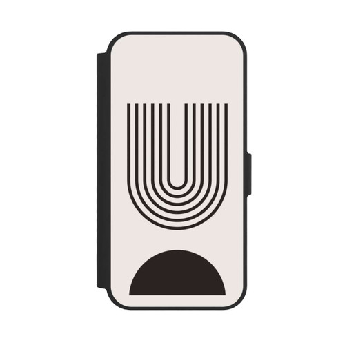 Apple iPhone 16e NIVOflip Modern Art Black Lines