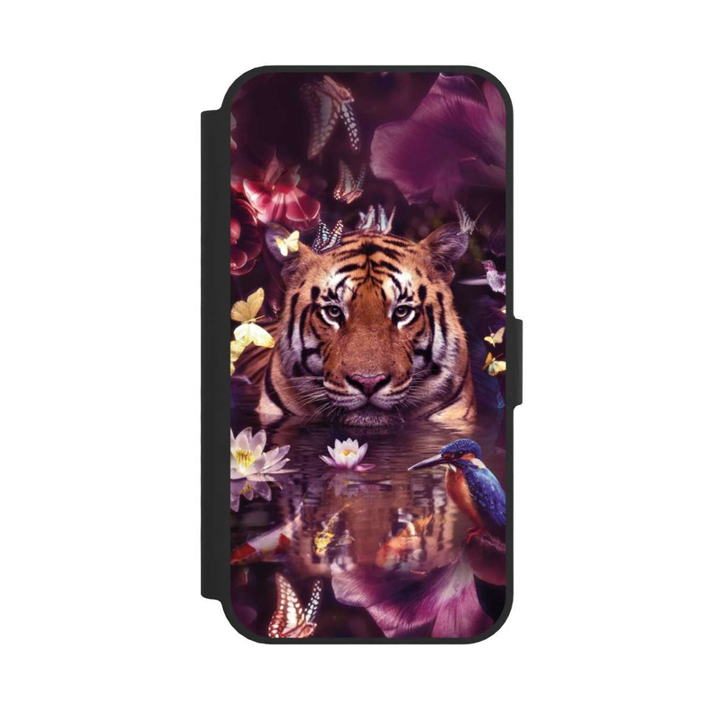 iPhone 16e NIVOflip Tiger flower frame