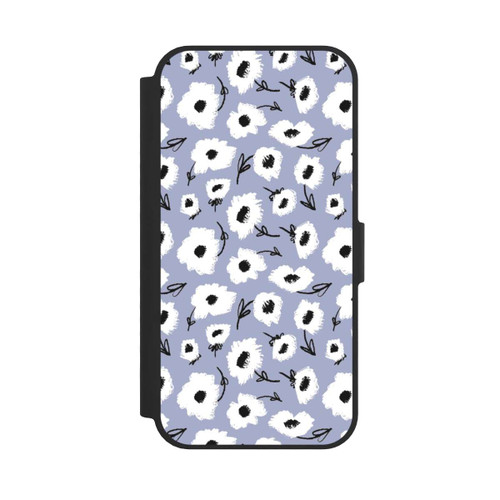 Apple iPhone 16e NIVOflip Pattern Fleurs Lilas