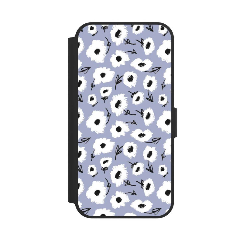 iPhone 16e NIVOflip Pattern Fleurs Lilas