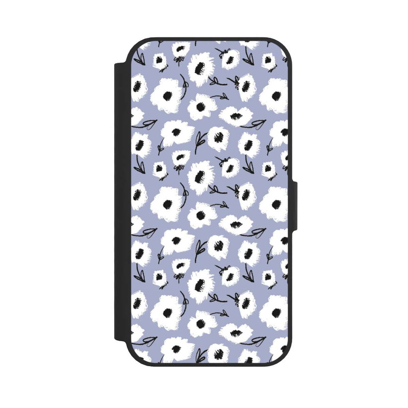 iPhone 16e NIVOflip Pattern Fleurs Lilas