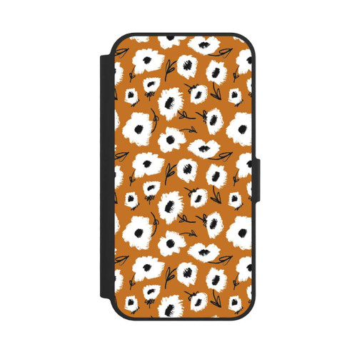 Apple iPhone 16e NIVOflip Pattern Fleurs Ocres