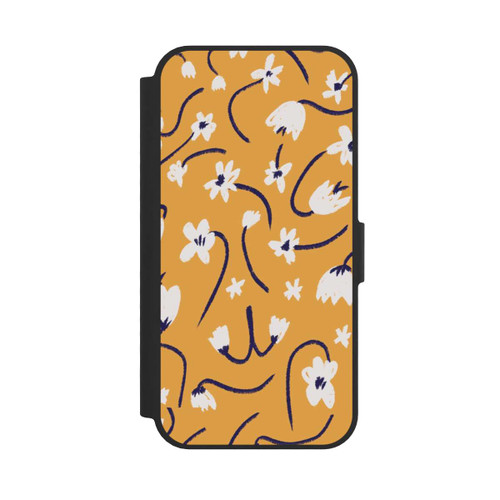 Apple iPhone 16e NIVOflip Pattern Petites Fleurs Jaunes