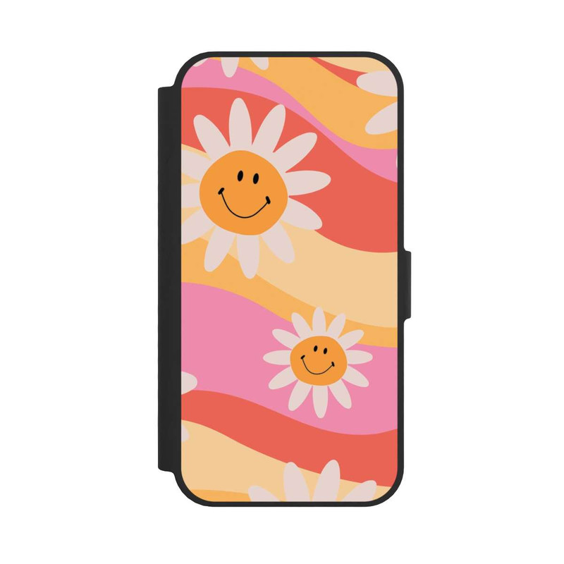 iPhone 16e NIVOflip Retro Smiles Orange Colorful