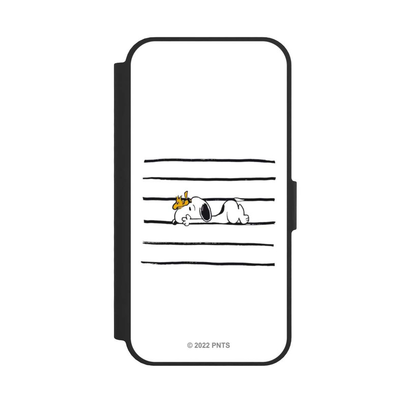 iPhone 16e NIVOflip Snoopy Woodstock Streifen