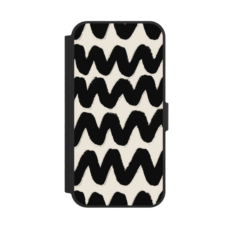 iPhone 16e NIVOflip Vagues Noires Pattern