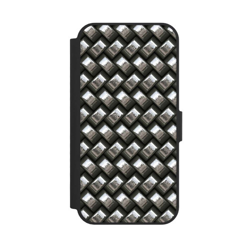 Apple iPhone 16e NIVOflip Glamour Silver Metal