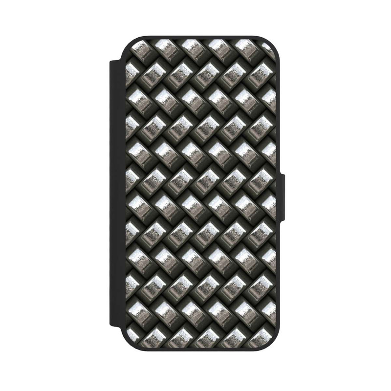 iPhone 16e NIVOflip Glamour Silver Metal