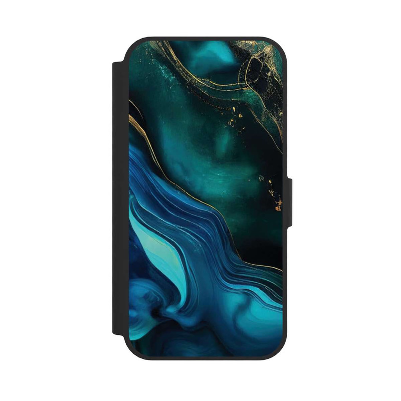 iPhone 16e NIVOflip Blaugoldene Tinte