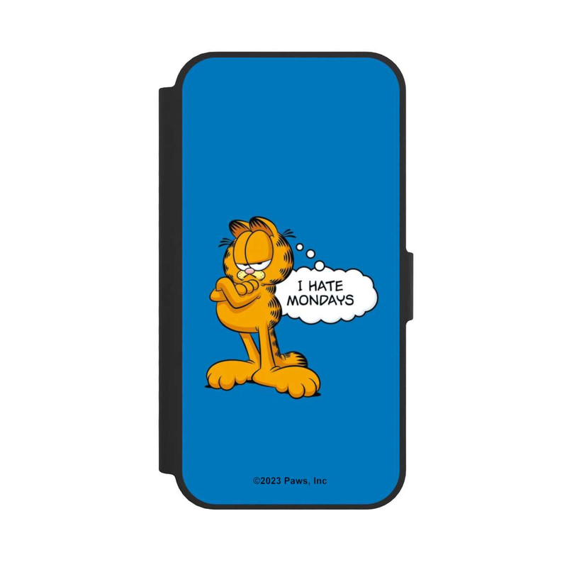 iPhone 16e NIVOflip Garfield I Hate Mondays Blau
