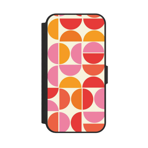 Apple iPhone 16e NIVOflip Retro Trend Muster Orange