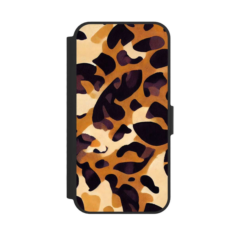 iPhone 16e NIVOflip motif lion marron clair