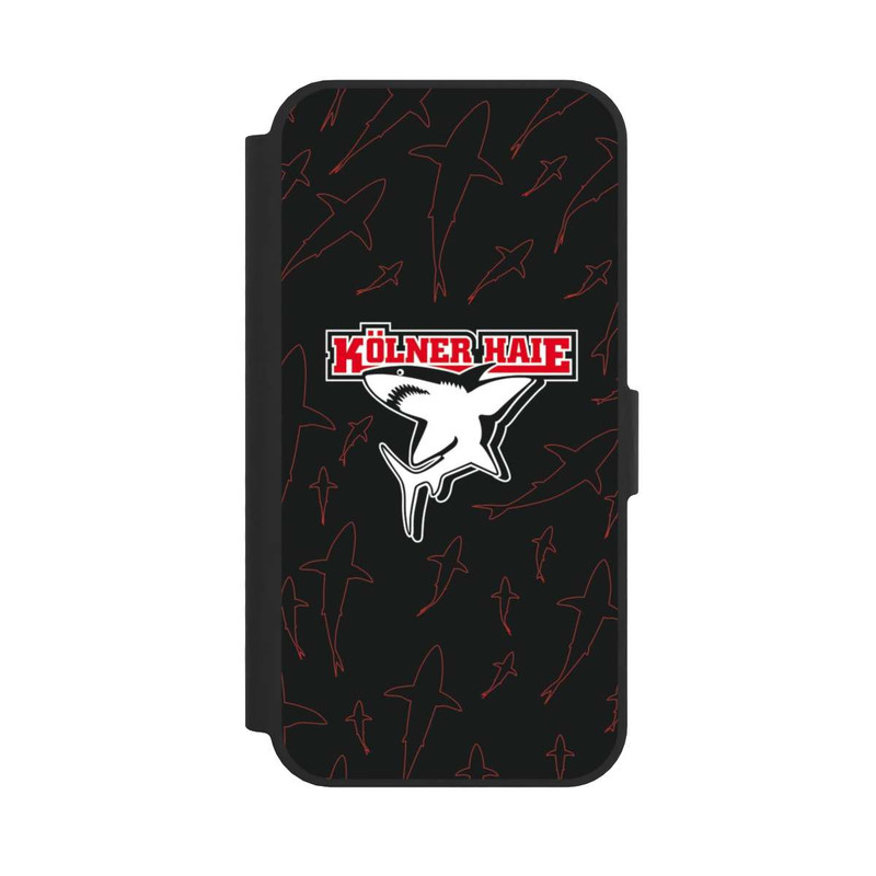 iPhone 16e NIVOflip Haie Muster Rot