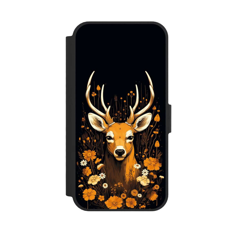 iPhone 16e NIVOflip Deer Flowers Big