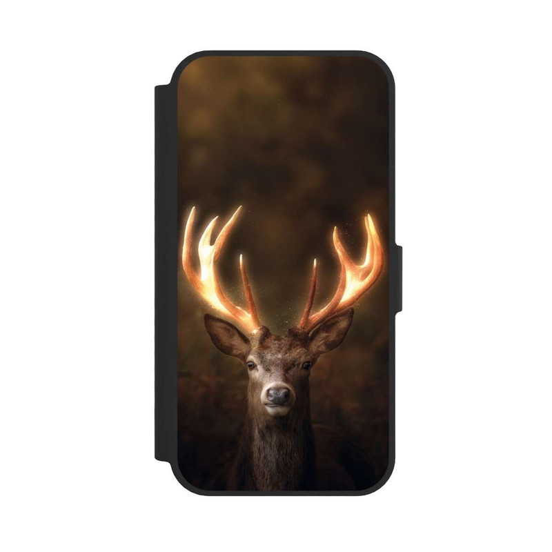 iPhone 16e NIVOflip Hirsch Goldenes Geweih