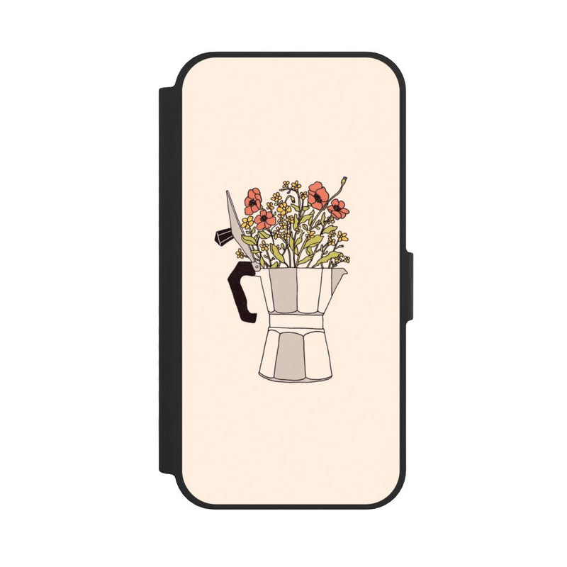 iPhone 16e NIVOflip Moka Flowers