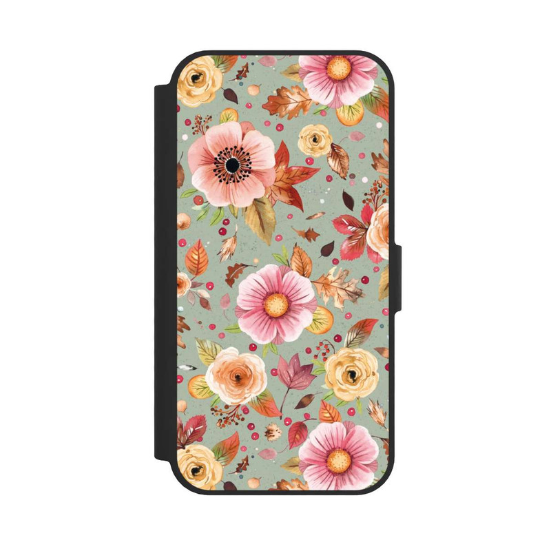 iPhone 16e NIVOflip Herbstblumen Weiches Grün