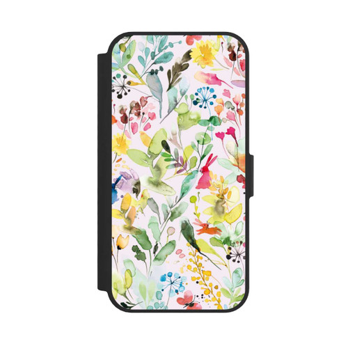 Apple iPhone 16e NIVOflip Wild Flowers Meadow Pink