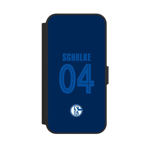 Apple iPhone 16e NIVOflip Schalke 04 Dunkelblau