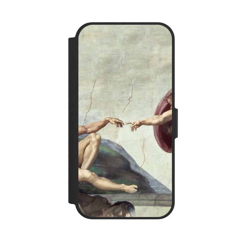 iPhone 16e NIVOflip La Création d'Adam-Michel-Ange (Buonarroti)
