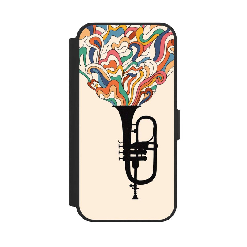 iPhone 16e NIVOflip Flügelhorn Jazz bunt
