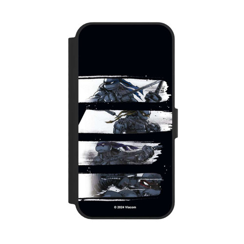 Apple iPhone 16e NIVOflip TMNT Schwarz und Weiß Scratch