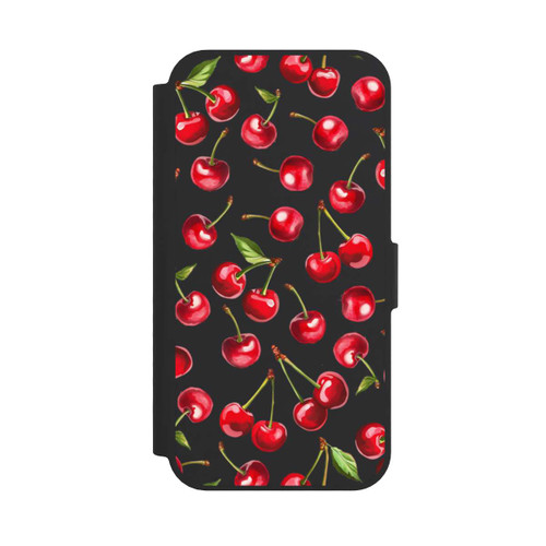 Apple iPhone 16e NIVOflip Cherry Pattern Transparent With AI