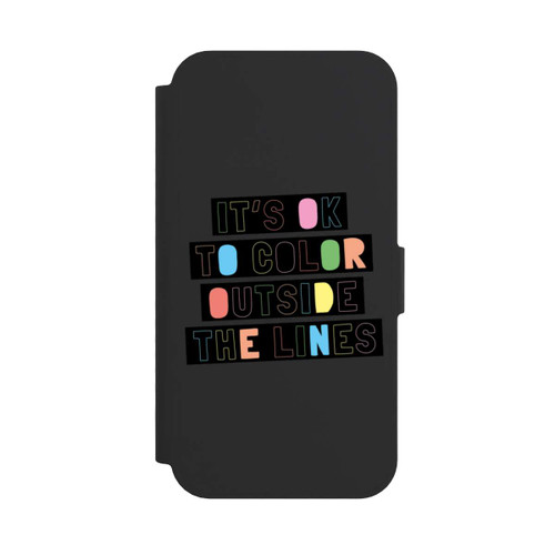 Apple iPhone 16e NIVOflip Color Outside The Line Transparent