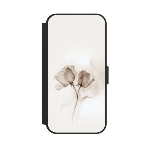 Apple iPhone 16e NIVOflip Braune Rose Blume Nebel