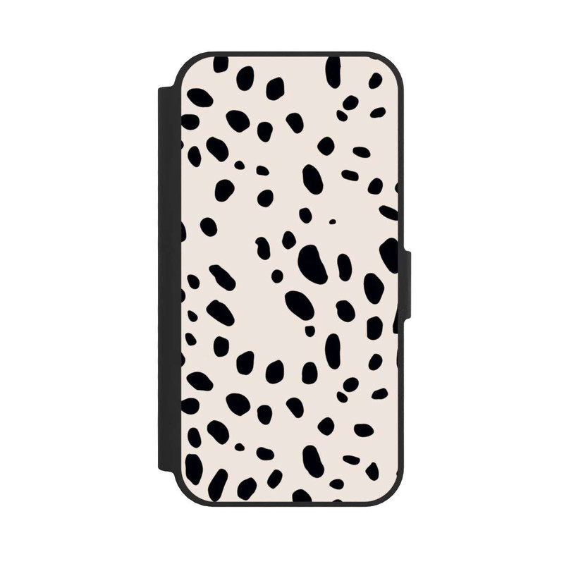 iPhone 16e NIVOflip Tiermuster Gepard Schwarz