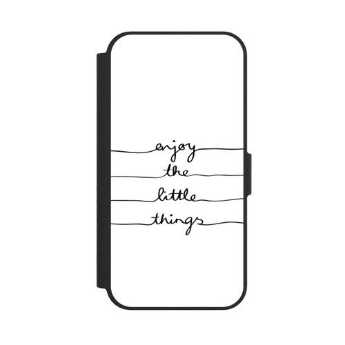 Apple iPhone 16e NIVOflip Enjoy The Little Things White
