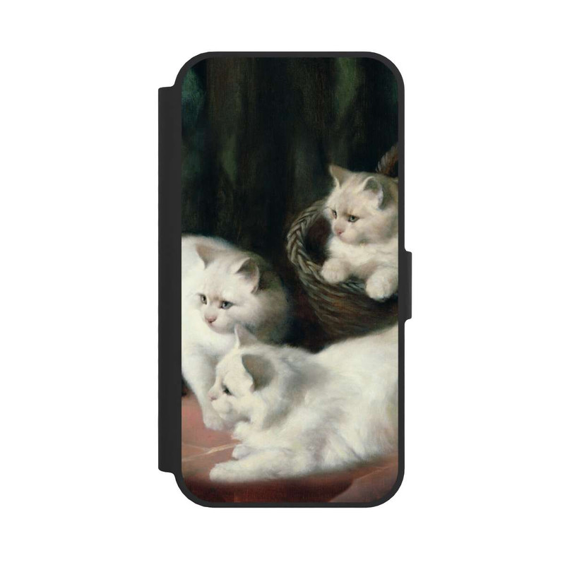 iPhone 16e NIVOflip Three White Angora Kittens