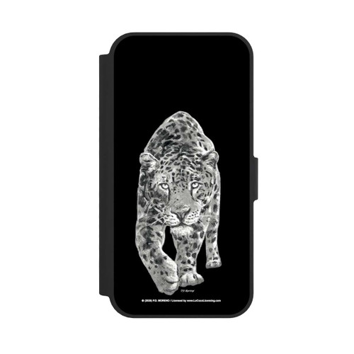 Apple iPhone 16e NIVOflip Leopard Schwarz