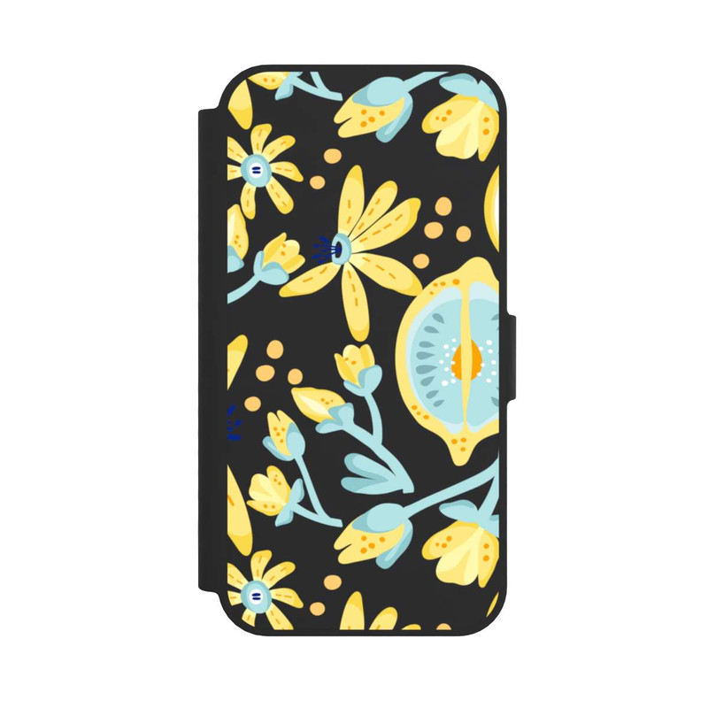 iPhone 16e NIVOflip Lemon Summer Pattern Transparent Yellow