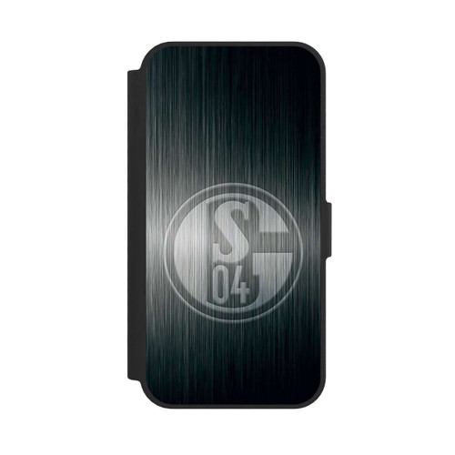 Apple iPhone 16e NIVOflip Schalke 04 Metall Look