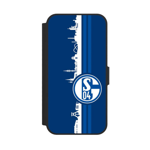Apple iPhone 16e NIVOflip Schalke 04 Skyline Blau