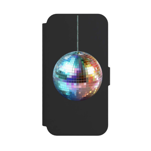 Apple iPhone 16e NIVOflip Discokugel Party Blau Gold Transparent mit KI