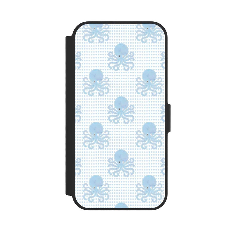 iPhone 16e NIVOflip Blue Watercolor Octopus