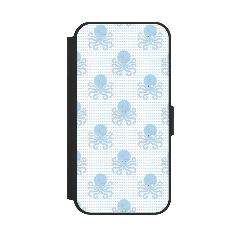 iPhone 16e NIVOflip Blue Watercolor Octopus