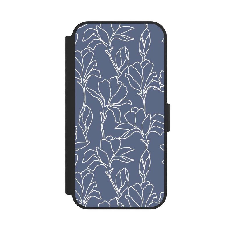 iPhone 16e NIVOflip Flower Silhouettes on Blue