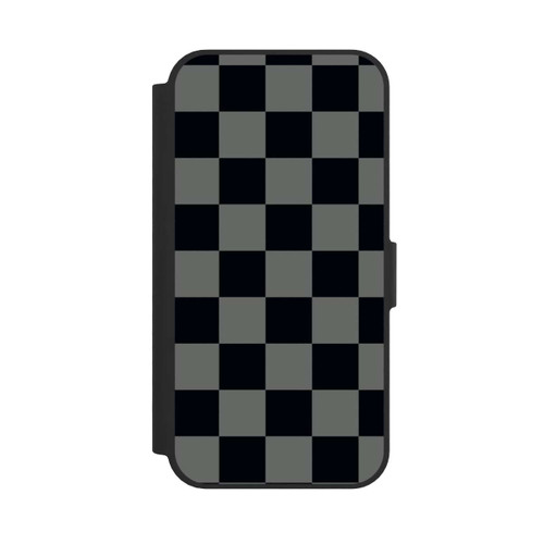Apple iPhone 16e NIVOflip Schachbrett Schwarz Grau