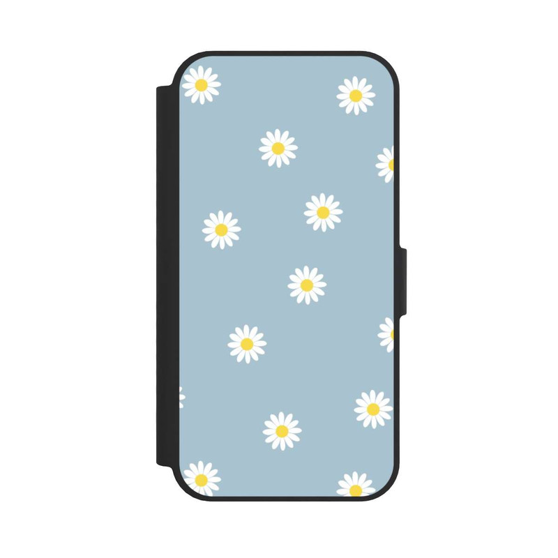 iPhone 16e NIVOflip Gänseblümchen Muster Blau