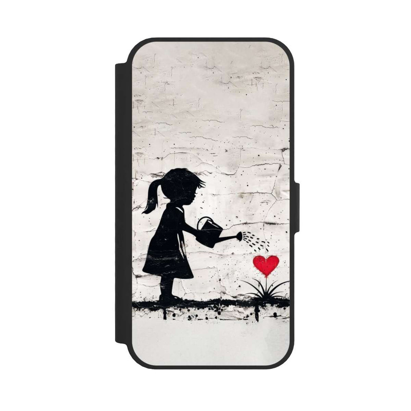 iPhone 16e NIVOflip Girl Watering Bunch of Flowers 